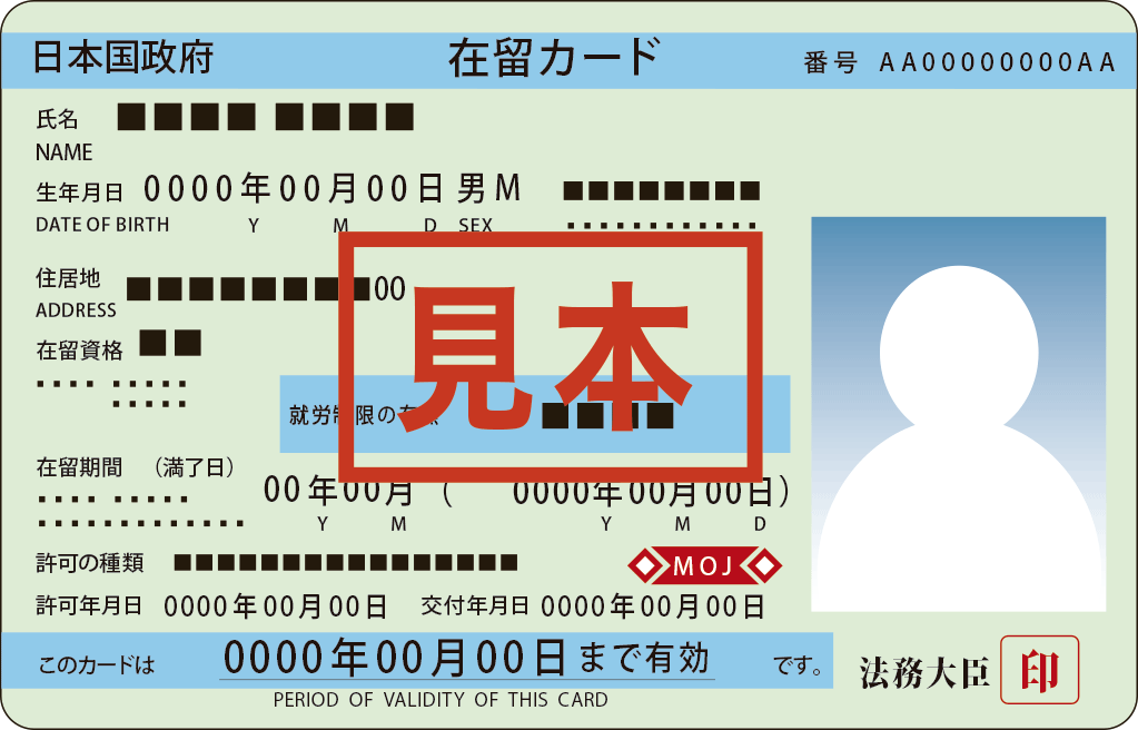 在留カード（コピー）画像