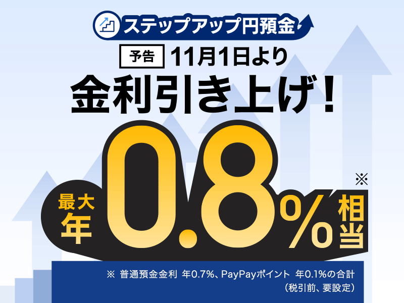 �X�e�b�v�A�b�v�~�a�� �\�� 11��1�������������グ�I �ő�N0.8�������� �����ʗa������ �N0.7���APayPay�|�C���g �N0.1���̍��v�i�ň��O�A�v�ݒ�j