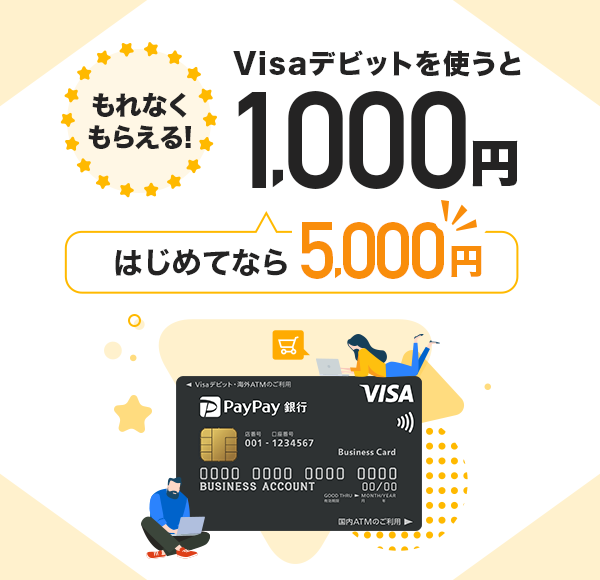 Ȃ炦I Visafrbgg1,000~ ͂߂ĂȂ5,000~