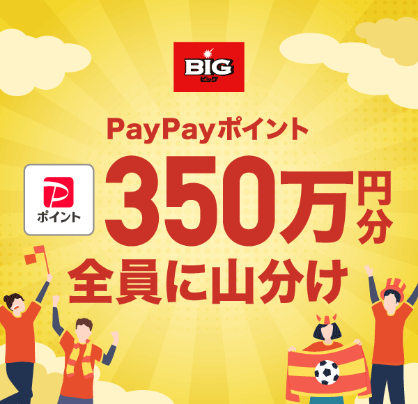 BIG PayPay|Cg350~SɎR