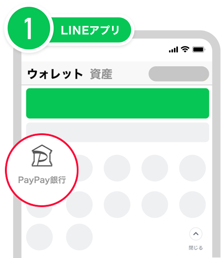 1 LINEアプリ