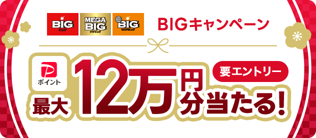 BIG�EMEGA BIG�E100�~BIG BIG�L�����y�[�� PayPay�|�C���g�ő�12���~��������I �v�G���g���[