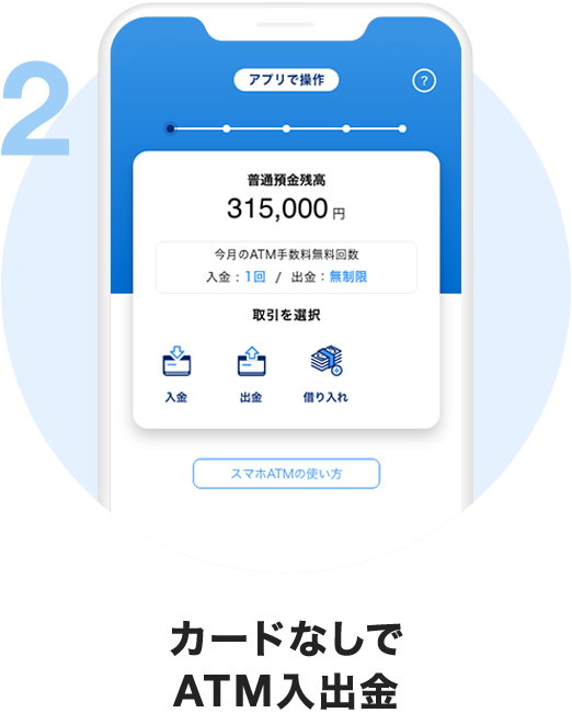 2 カードなしでATM入出金